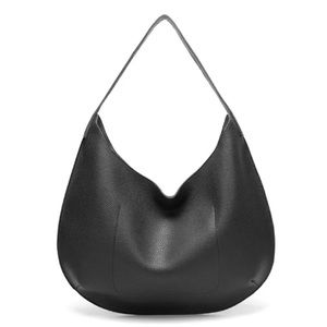 New Leather Black Hobo Shoulder Strap Handbag